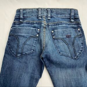 MISS SIXTY - size 24 - y2k low rise vintage skinny jeans embellished Binky
